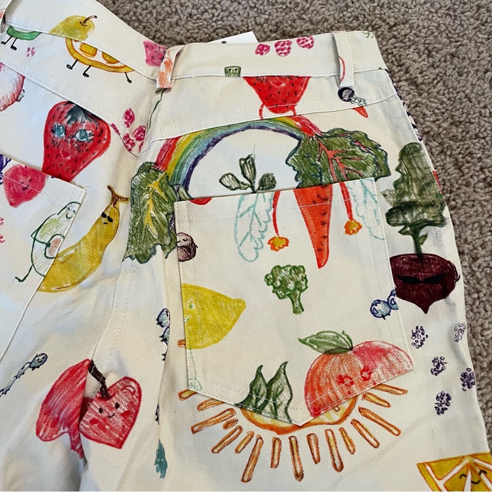 Collina Strada Chason Pant in Chef’s Kiss Vegetable Print Size XS NWT - Picture 11 of 15